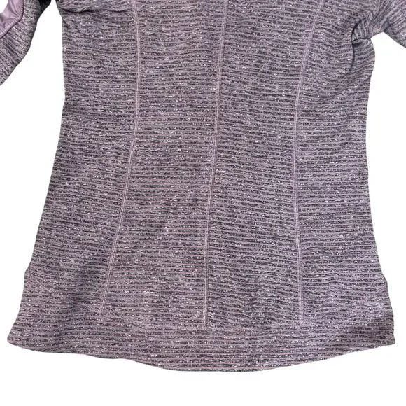 Lululemon Athletica Women's Rebel Runner Jacket Long Sleeve Size 4 Purple Gray